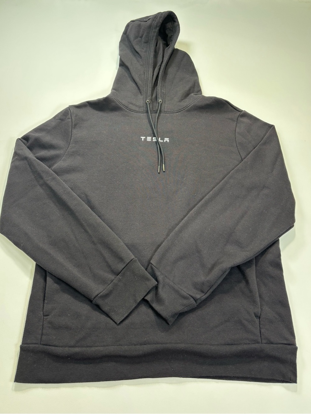 Tesla Men's Black Hoodie Sweatshirt